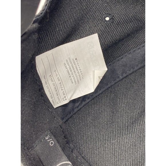 Volcom Black Flat Bill Adjustable Baseball Cap Hat Snap-back OSFM - Picture 7 of 7